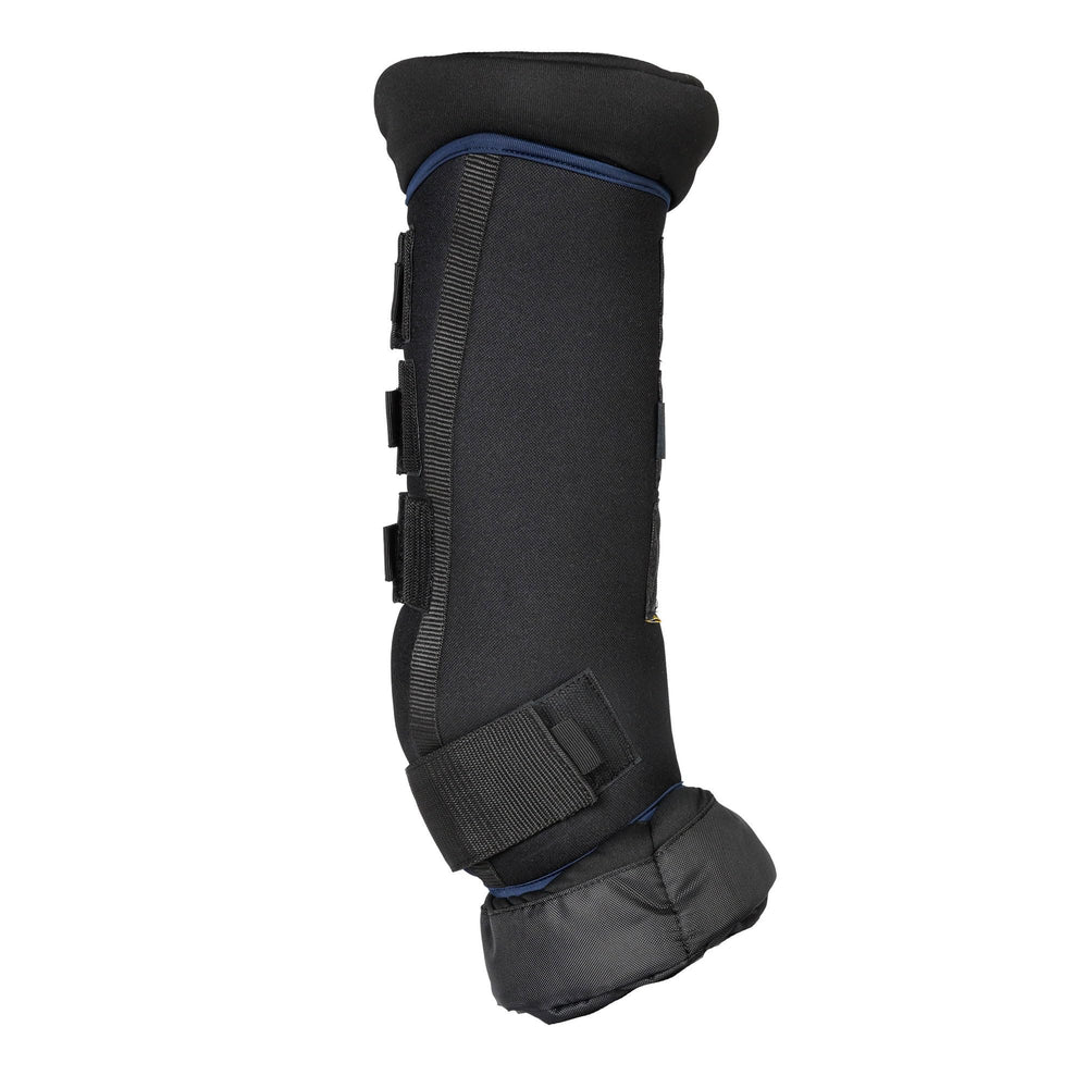 Back on Track Royal Quick Wraps Deluxe navy 18in Welltex panel supports circulation and warmth.