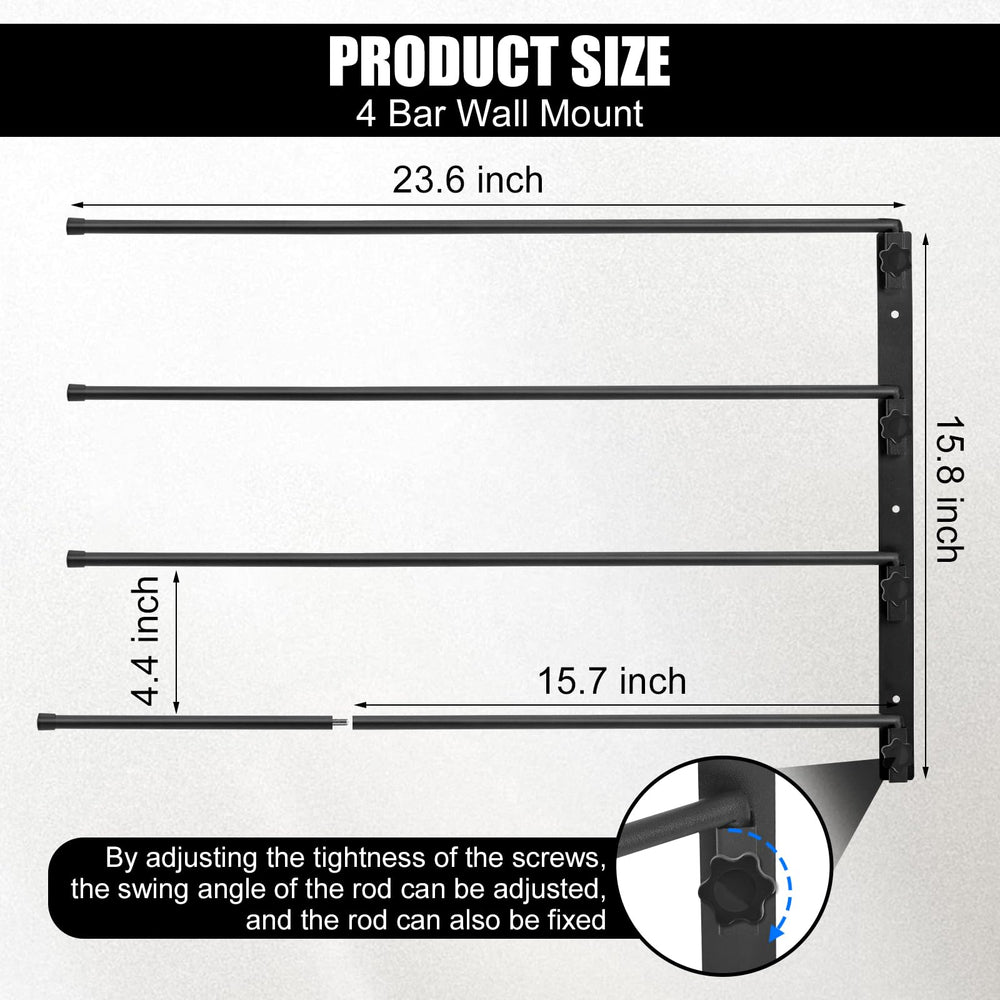Badashun saddle pad rack rotating arms 4-bar design enabling easy reach.