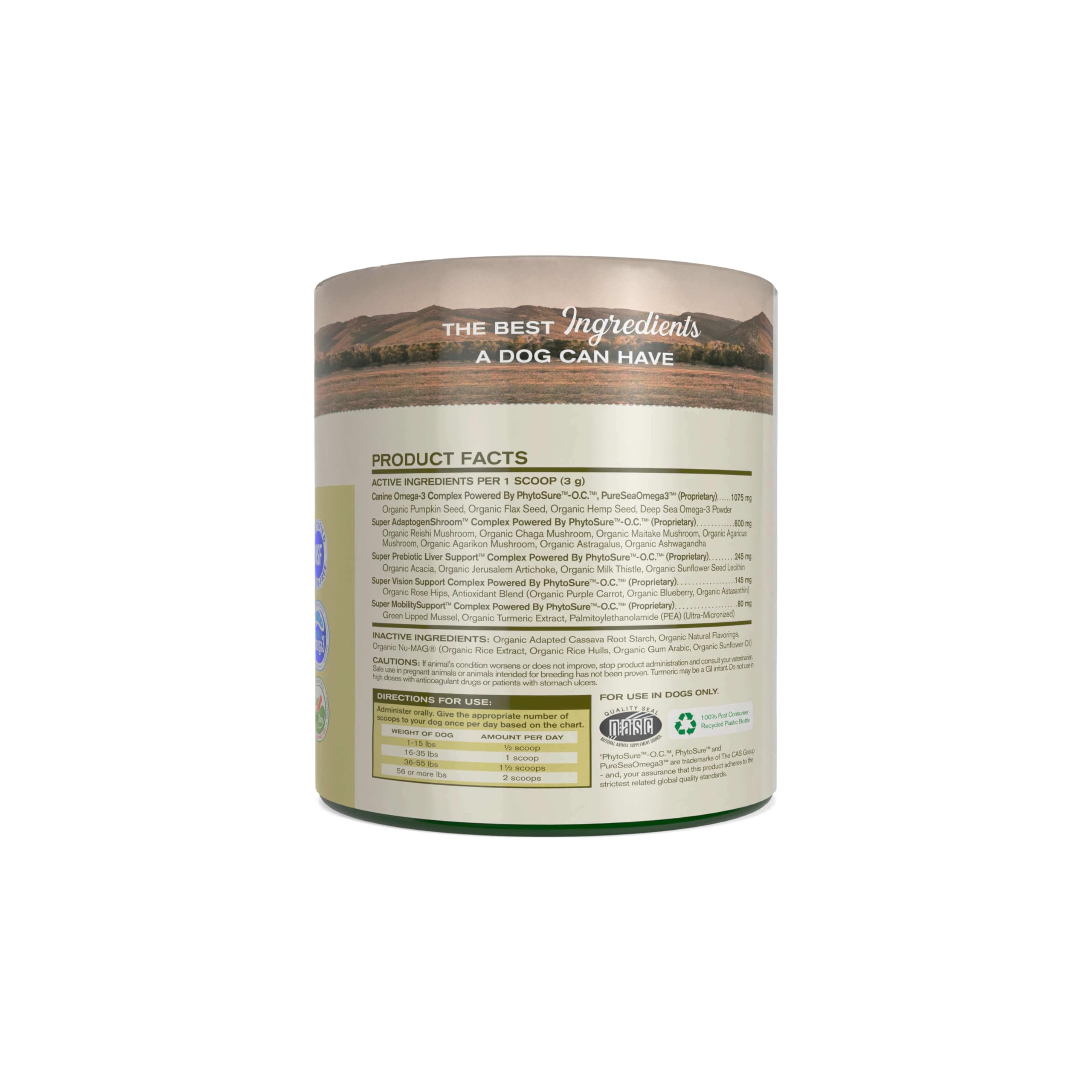 Badlands Ranch Super20 chews dispensed for easy daily supplementation.