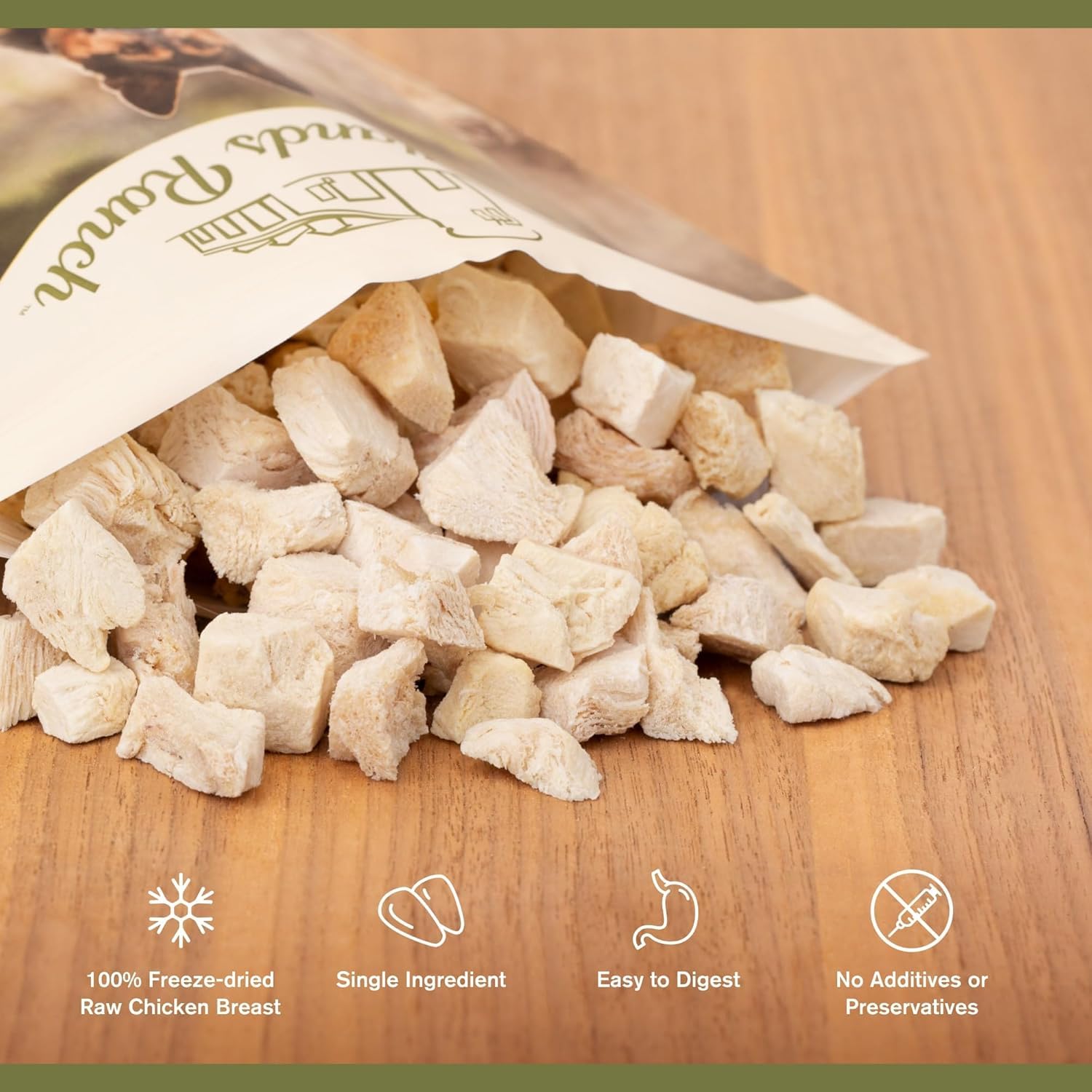 Badlands Ranch Superfood Bite training reward shot highlights high-value treat for dogs.