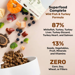 Badlands Ranch Superfood Complete image indicates no refrigeration required.