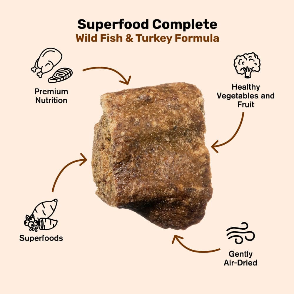 Badlands Ranch Superfood Complete feeding scene showing balanced nutrition.