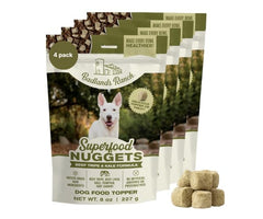 BADLANDS RANCH Superfood Nuggets freeze-dried bites—rich flavor for training rewards and kibble topping.