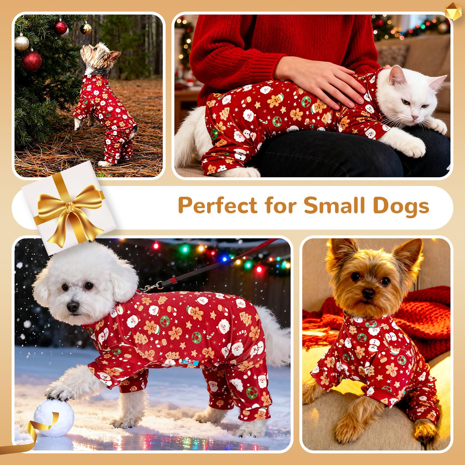 BAEJMJK belly-design puppy pajamas enables easy potty breaks