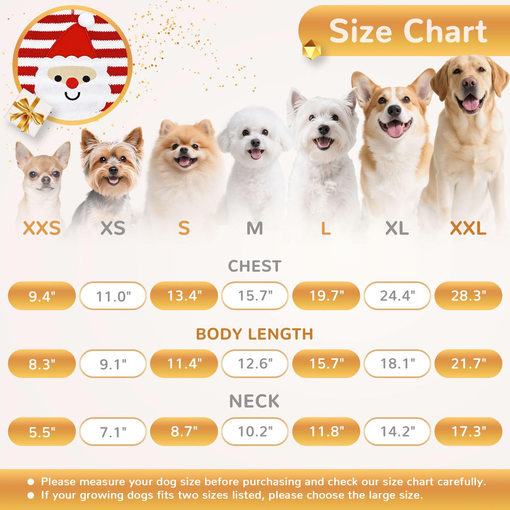 BAEJMJK dog christmas costume with reinforced stitching for durable holiday wear