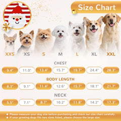 BAEJMJK dog christmas costume with reinforced stitching for durable holiday wear