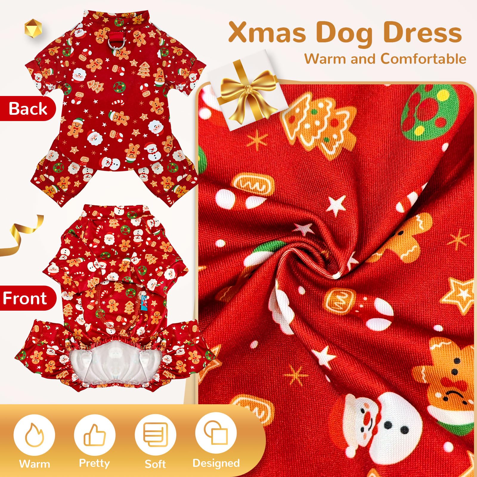BAEJMJK Christmas pajamas feature soft stretchable fabric