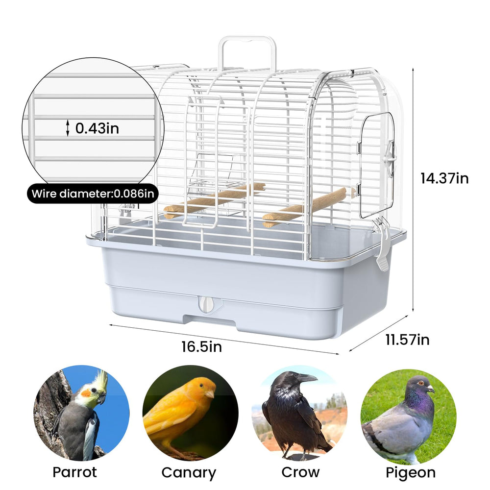 BAGHPBM horizontal wire climbing design supports natural bird activity.