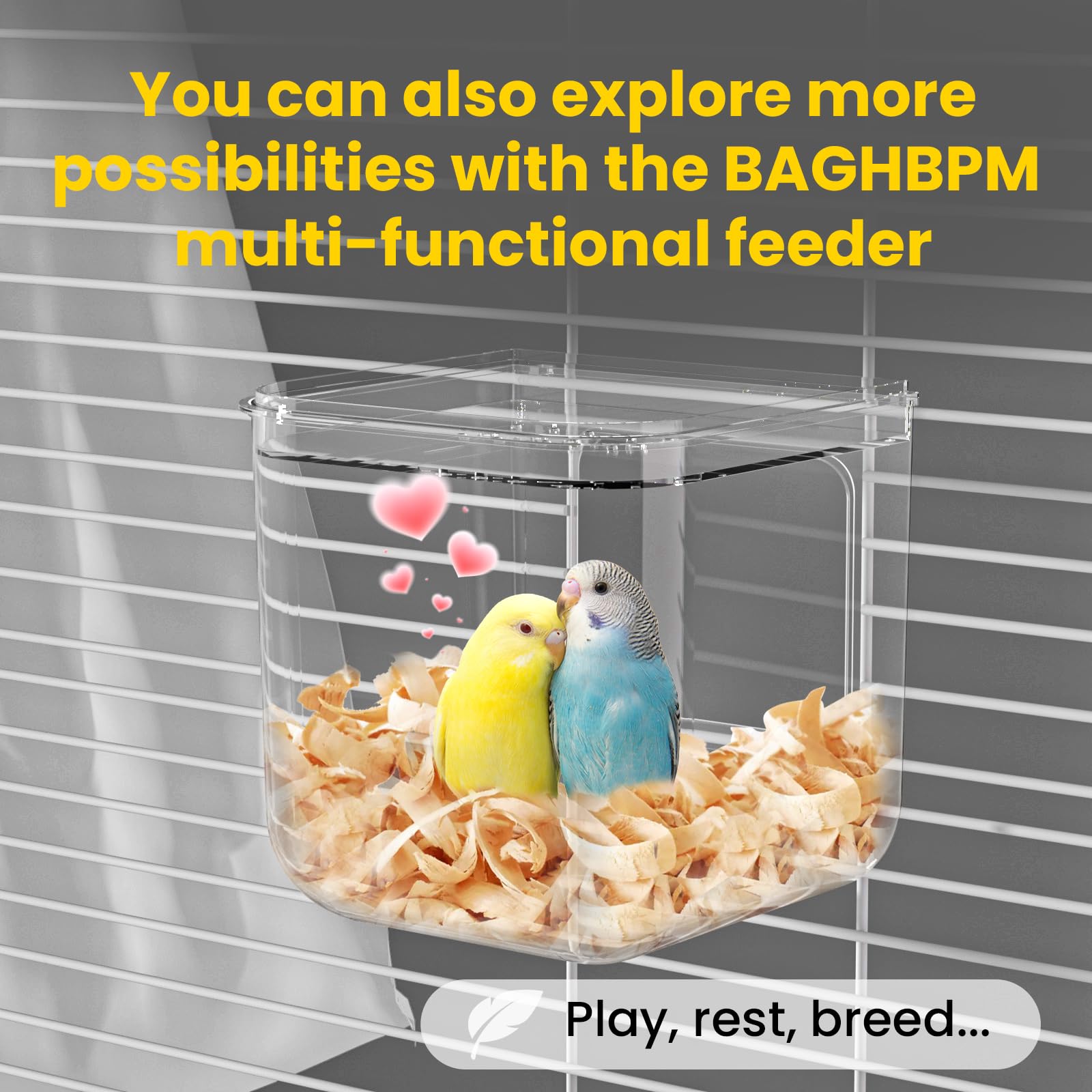 BAGHPBM No Mess Automatic Bird Feeder easy disassembly for thorough cleaning