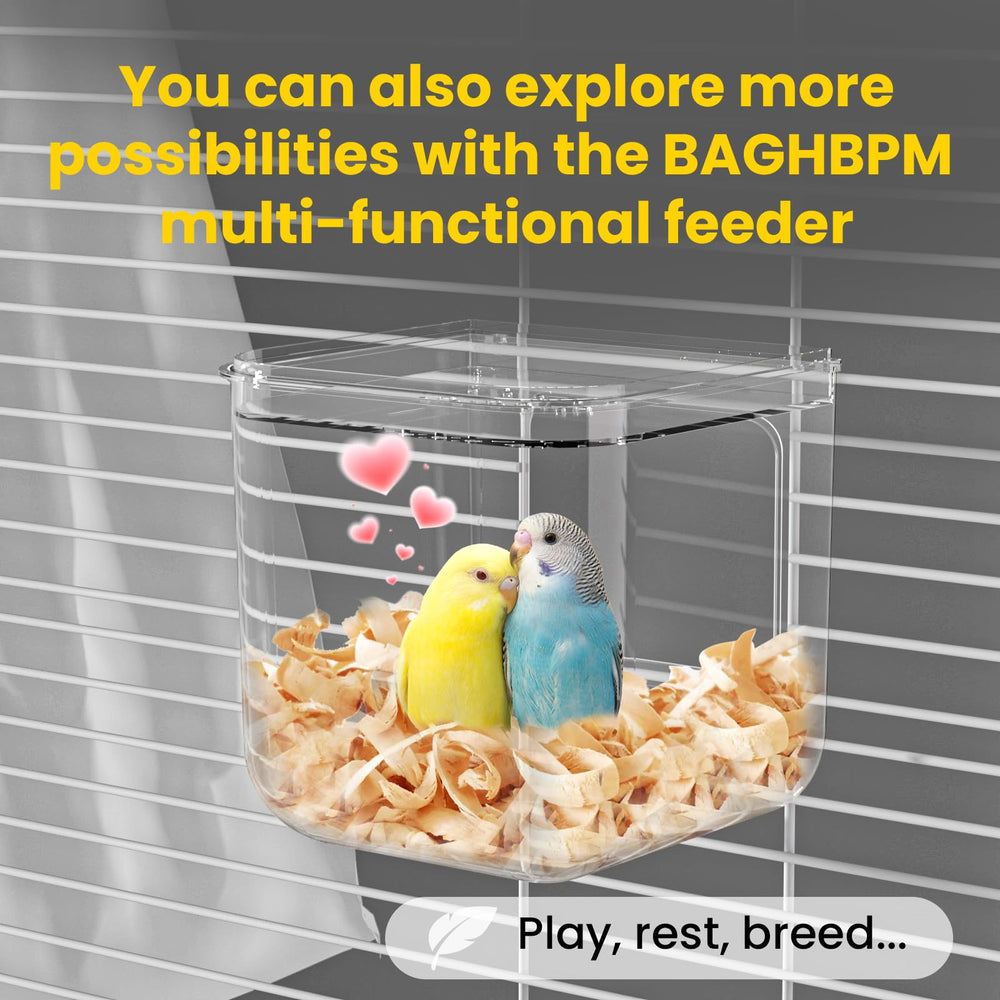BAGHPBM No Mess Automatic Bird Feeder easy disassembly for thorough cleaning