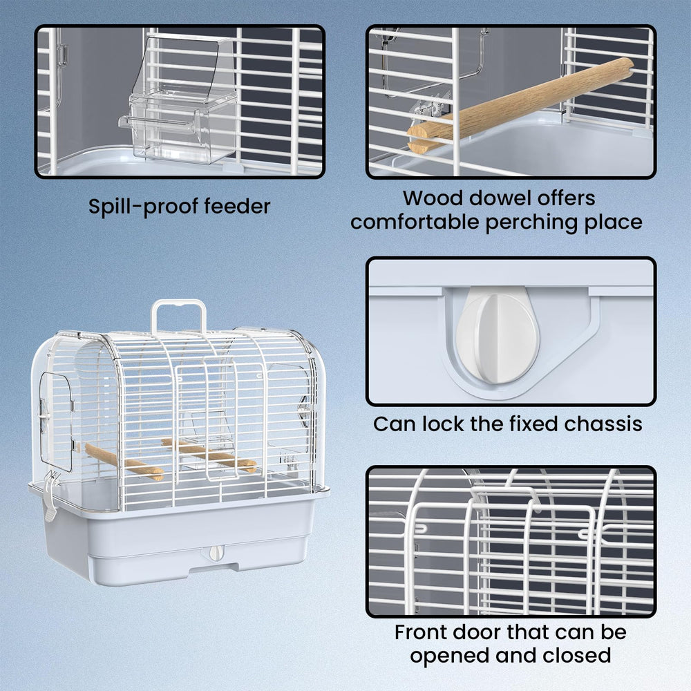 BAGHPBM small portable bird cage weight illustrates lightweight travel convenience.