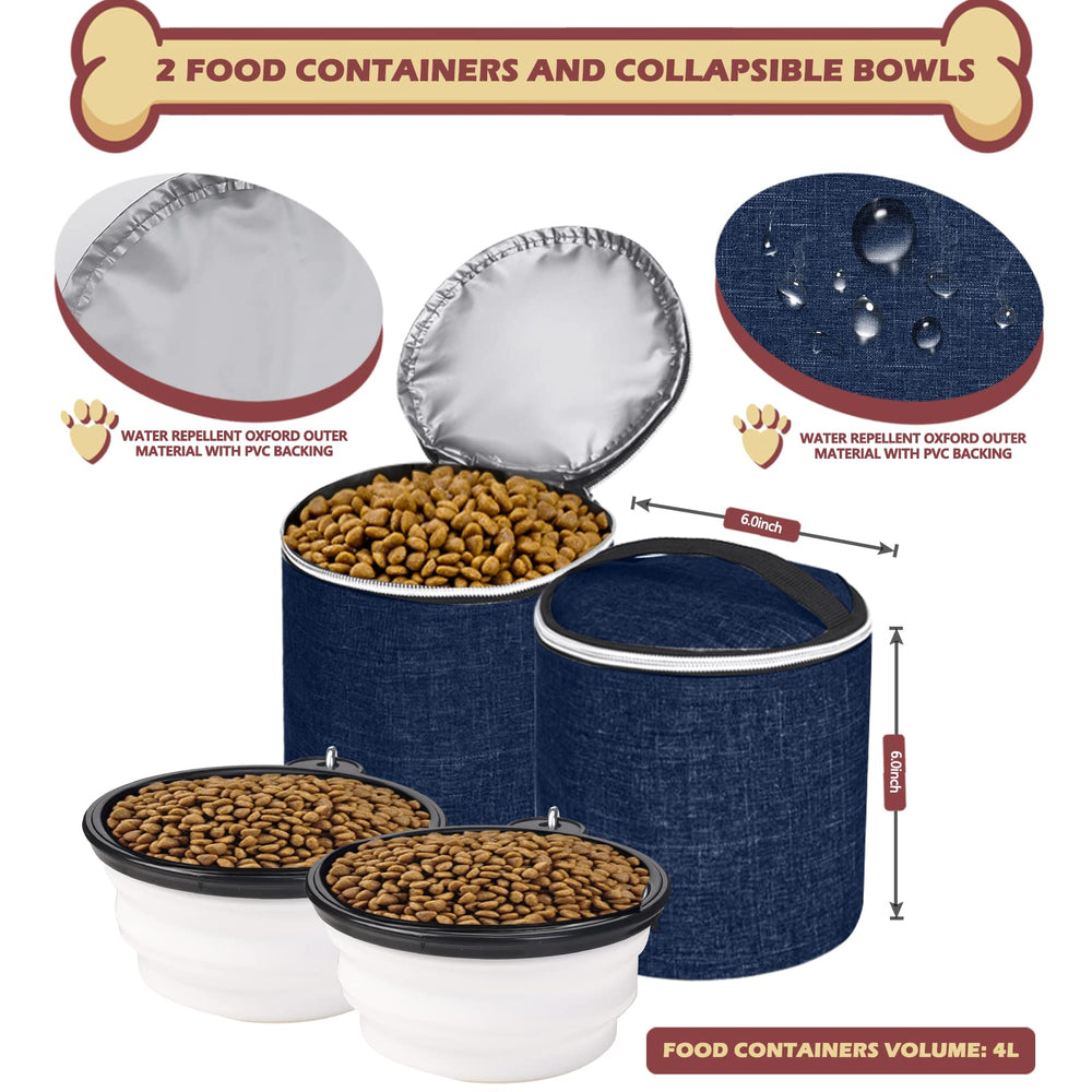 BAGLHER two insulated food baskets keep snacks fresh during trips.