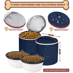 BAGLHER two insulated food baskets keep snacks fresh during trips.