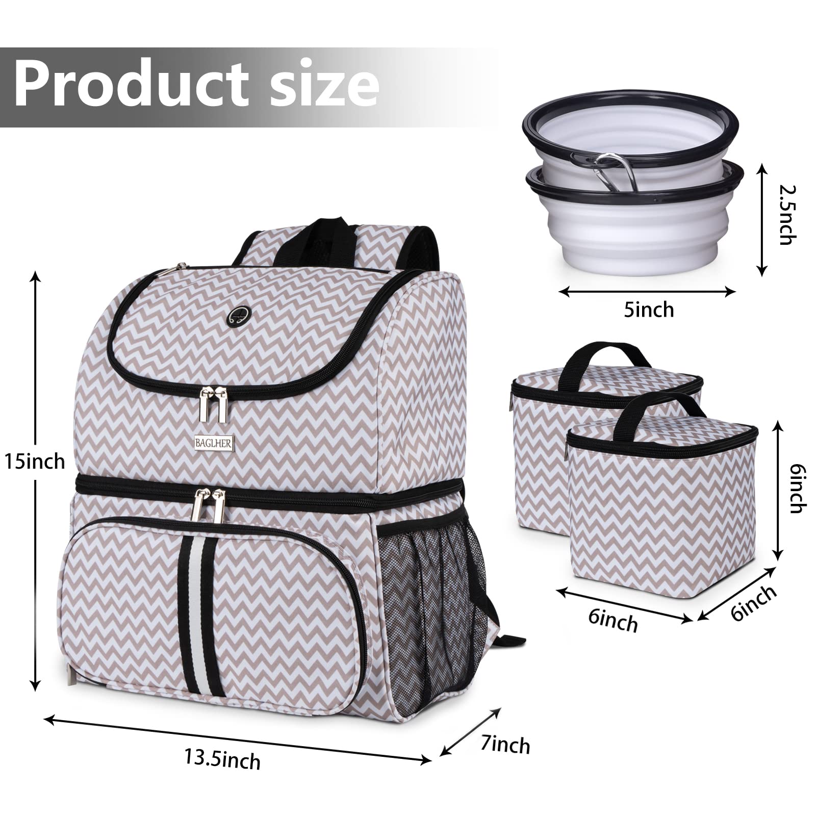 BAGLHER adjustable shoulder strap reduces burden during long walks.