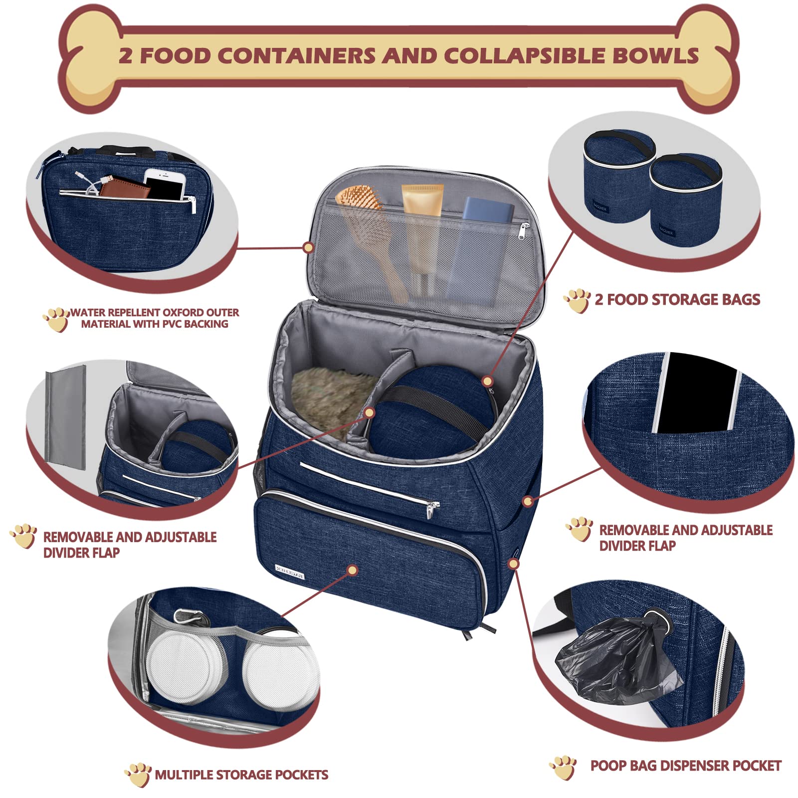 BAGLHER airline-approved pet backpack demonstrates compact design for cabin travel.