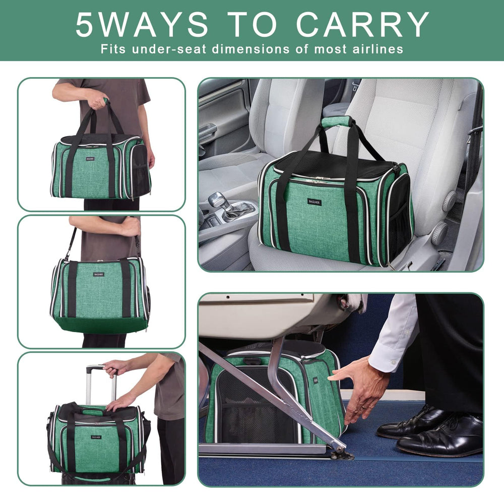 BAGLHER cat carrier secure car-seat strap for safe travel during drives