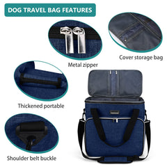 BAGLHER collapsible silicone bowls save space during pet travel.