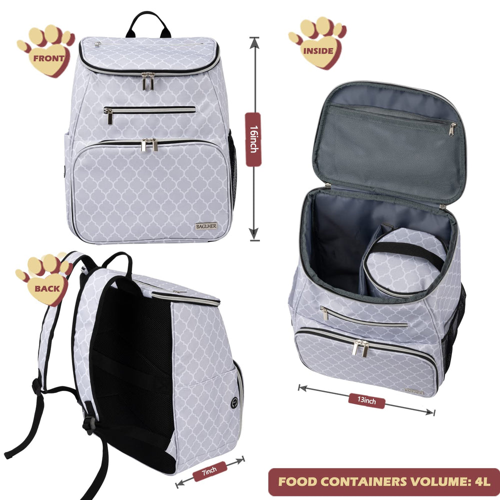 BAGLHER insulated food baskets keep pet meals hygienic on the go.