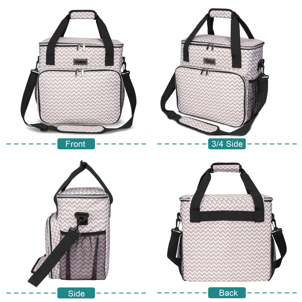 BAGLHER dog travel bag with detachable dividers for flexible packing.