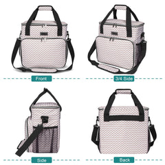 BAGLHER dog travel bag with detachable dividers for flexible packing.