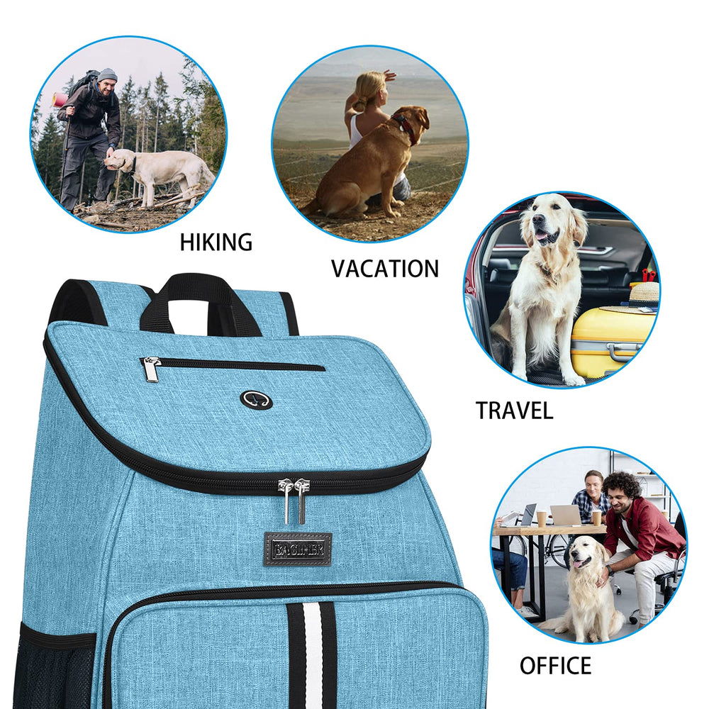 BAGLHER dog travel bag dimensions 13x7x16 inches for compact packing