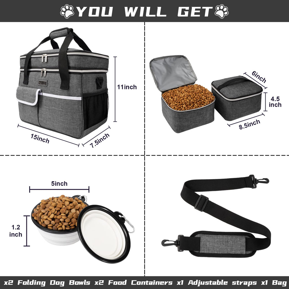 BAGLHER dog travel bag durable material resisting tears for rough trips