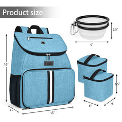 BAGLHER dog travel bag insulated food baskets keep contents fresh during trips