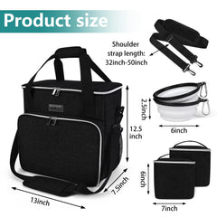 BAGLHER dog travel bag side pack demonstrates roomy compartments for gear
