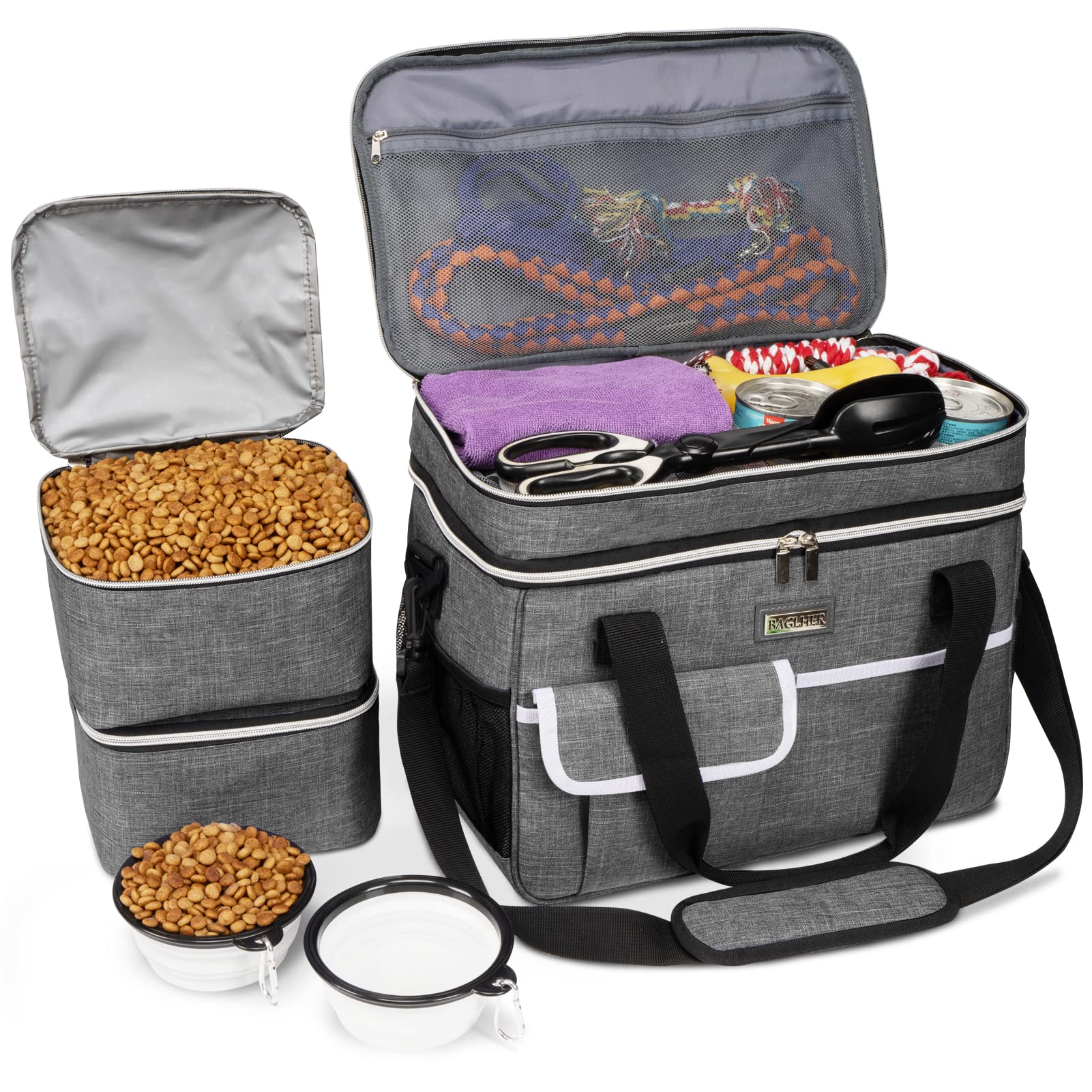 BAGLHER dog travel bag under seat storage for convenient airline travel