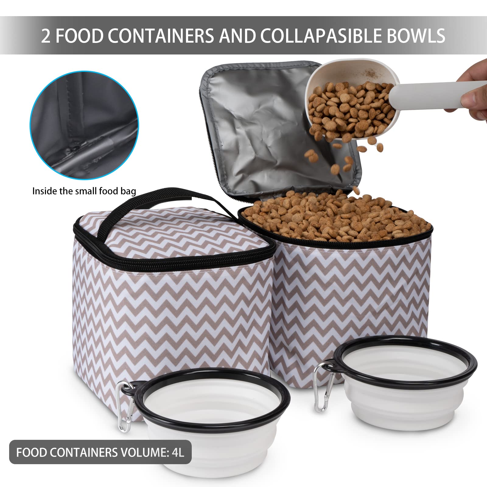 BAGLHER front feeding pad pocket simplifies on-the-go meals for pets.
