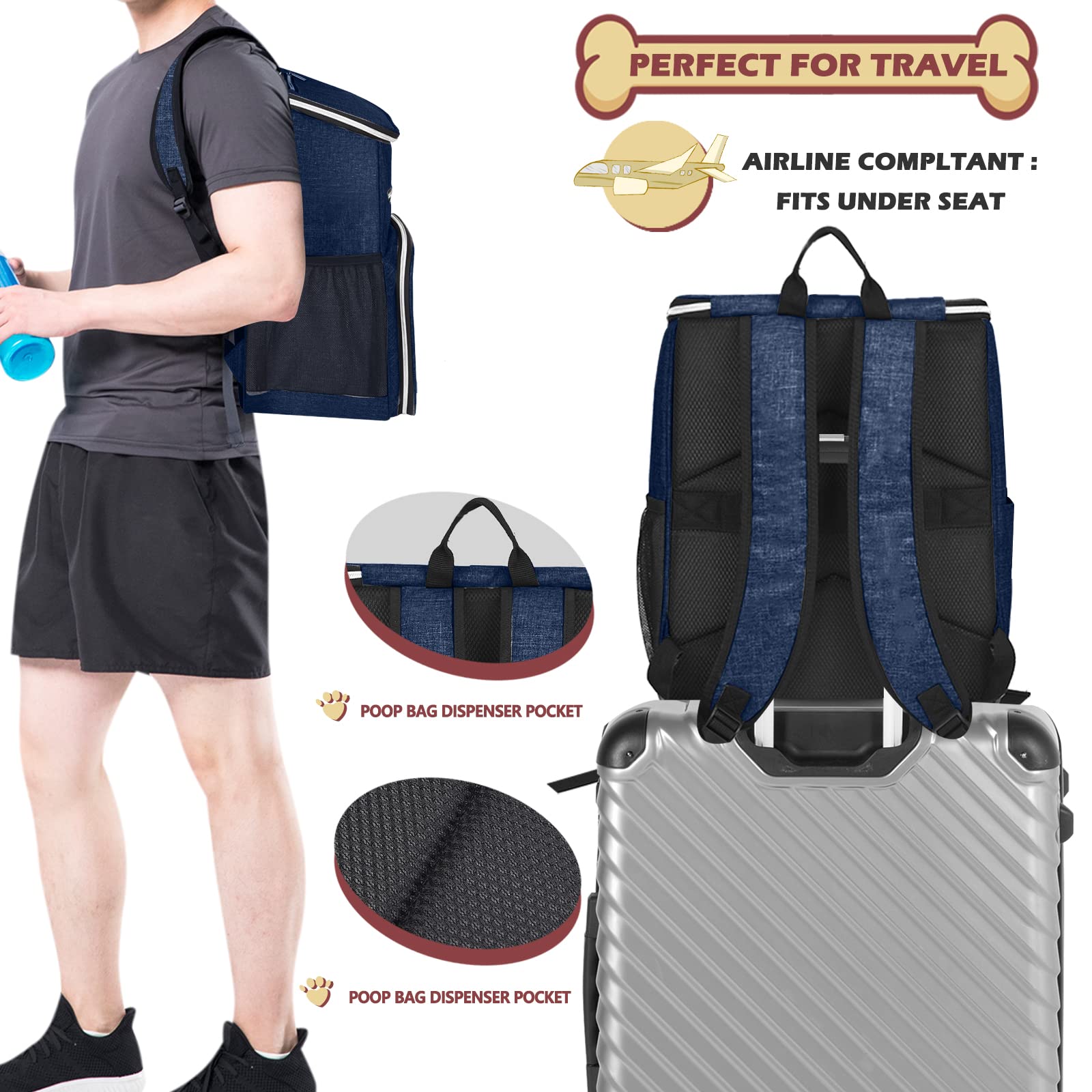 BAGLHER front feeding pad pocket for convenient on-the-go meals.