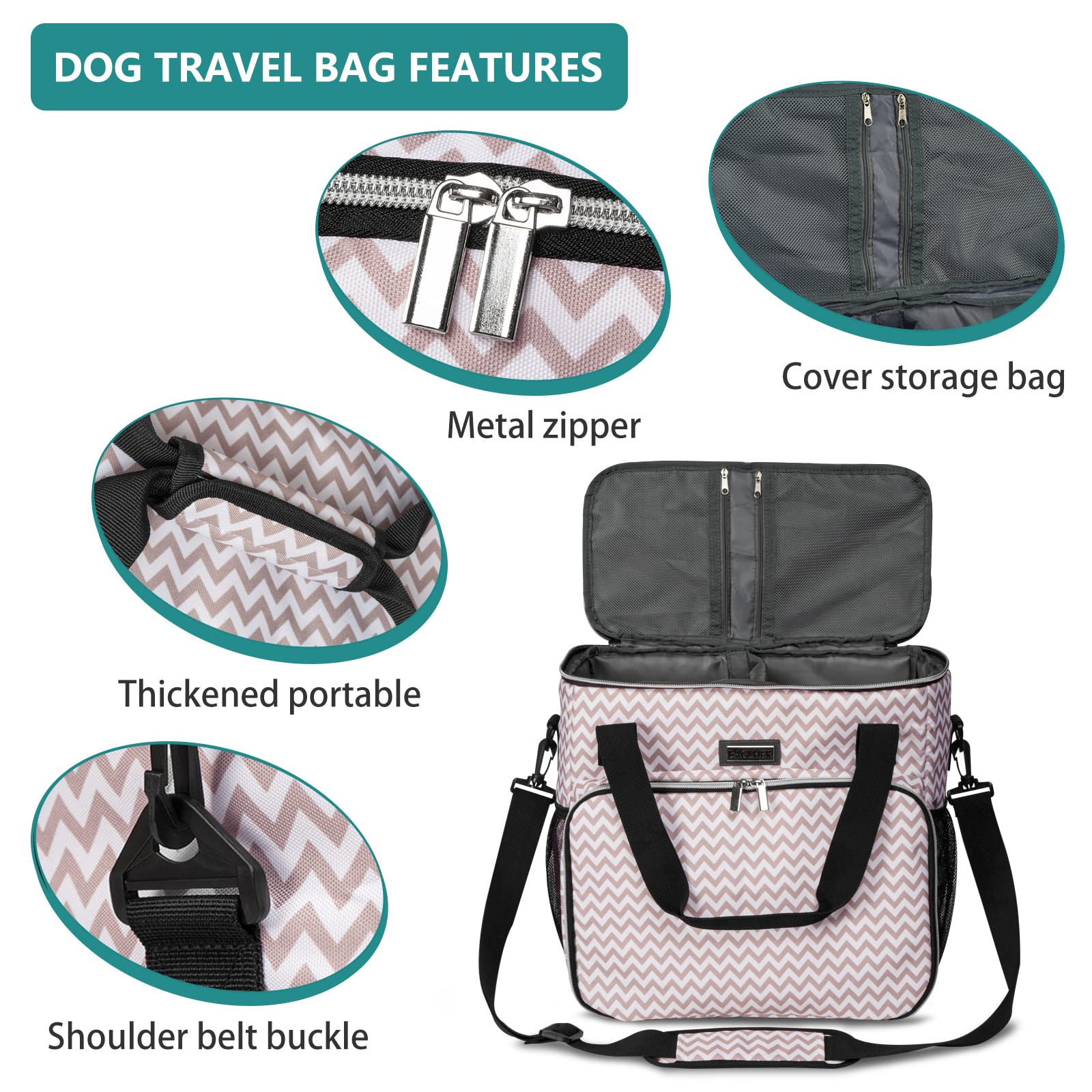 BAGLHER pet food containers duo keeps meals separate and clean.