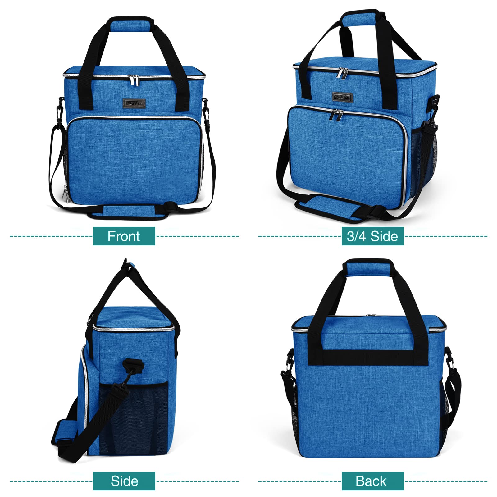 BAGLHER pet travel kit inside shows roomy compartments for gear