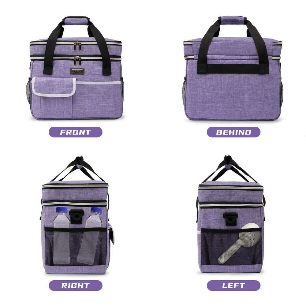 BAGLHER travel bag in use on beach or hike with a pet
