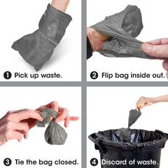 Bags On Board roll-dispensers compatibility demonstrates quick, tidy cleanup on the go