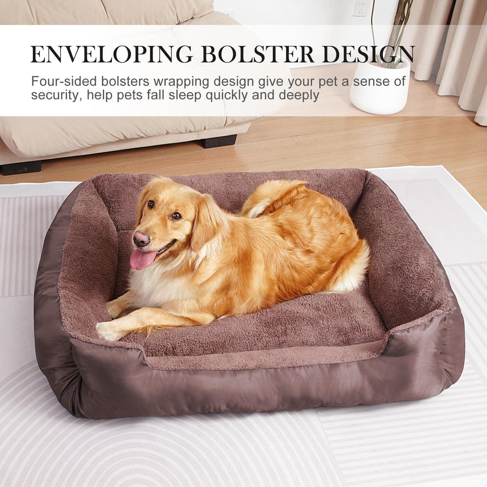 BAILARY dog bed non-slip bottom keeps bed in place during use.