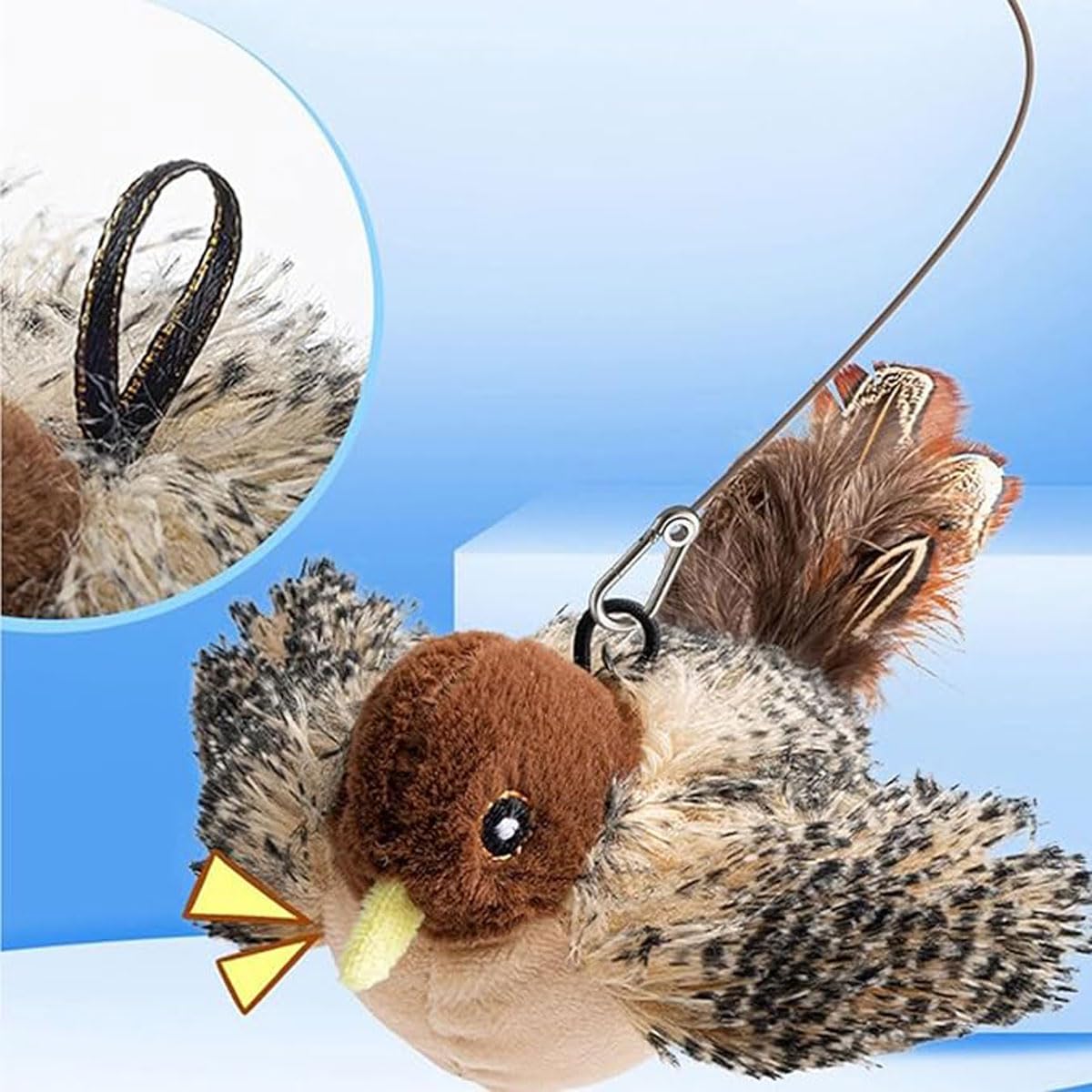 Bailconti washable cat toy plush for easy cleaning.