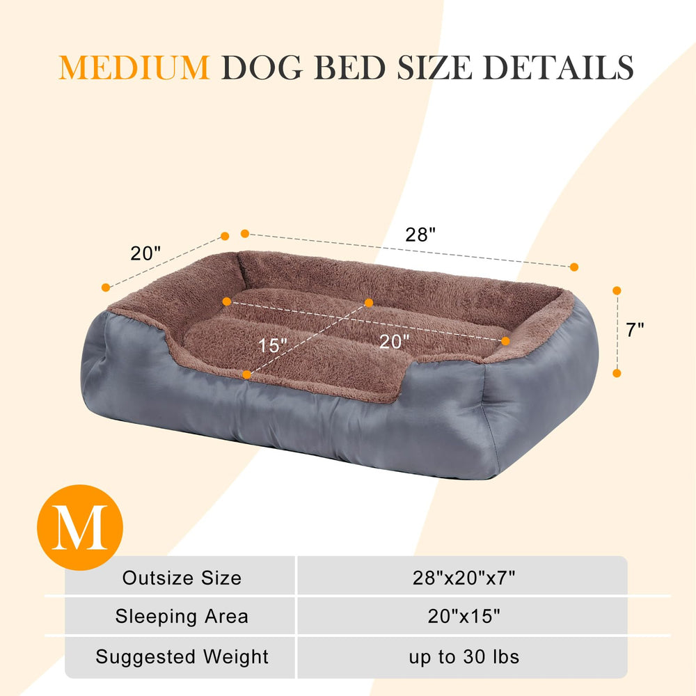 BAILARY small dog bed showing four-sided bolsters for security