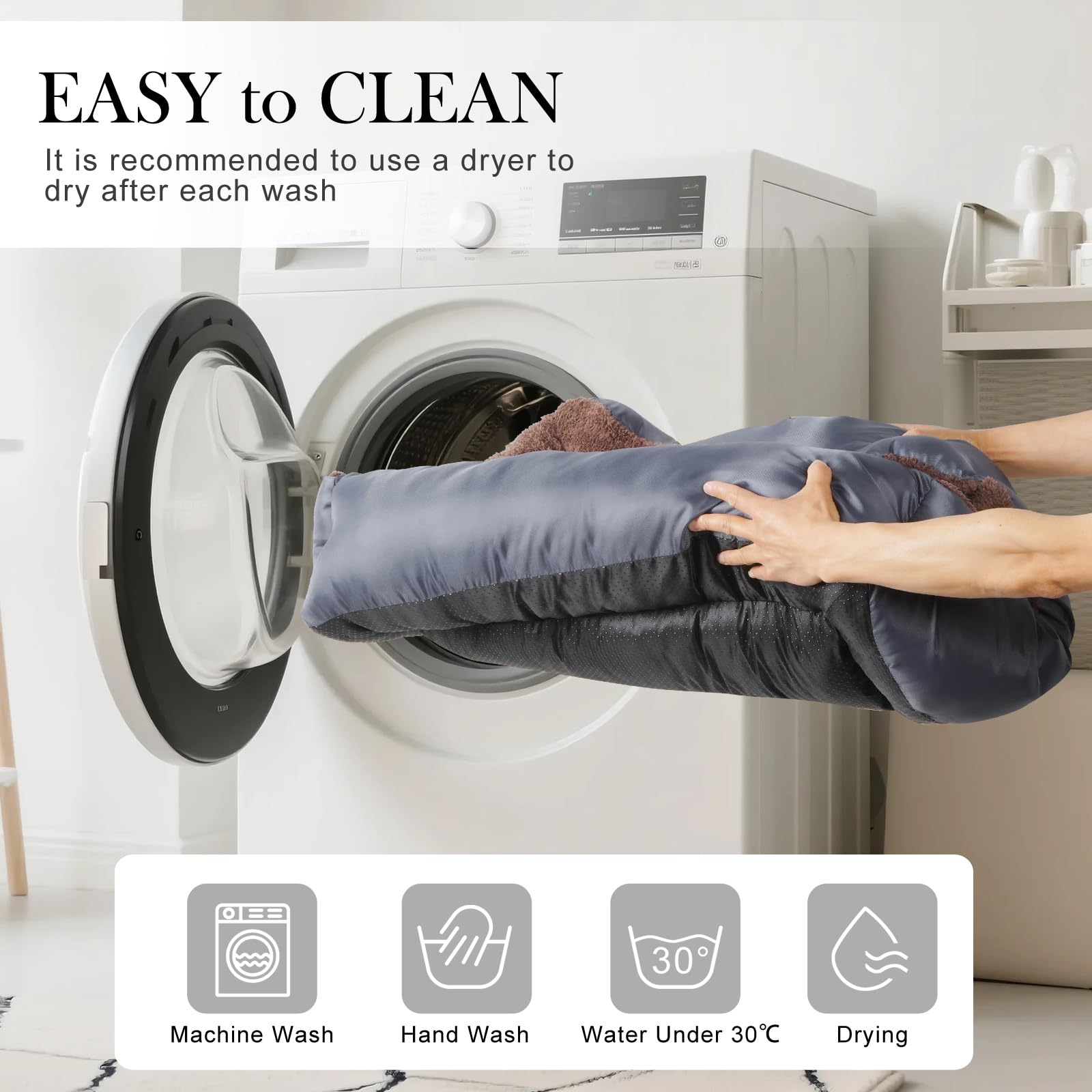 BAILARY bed machine washable for easy cleanup after adventures