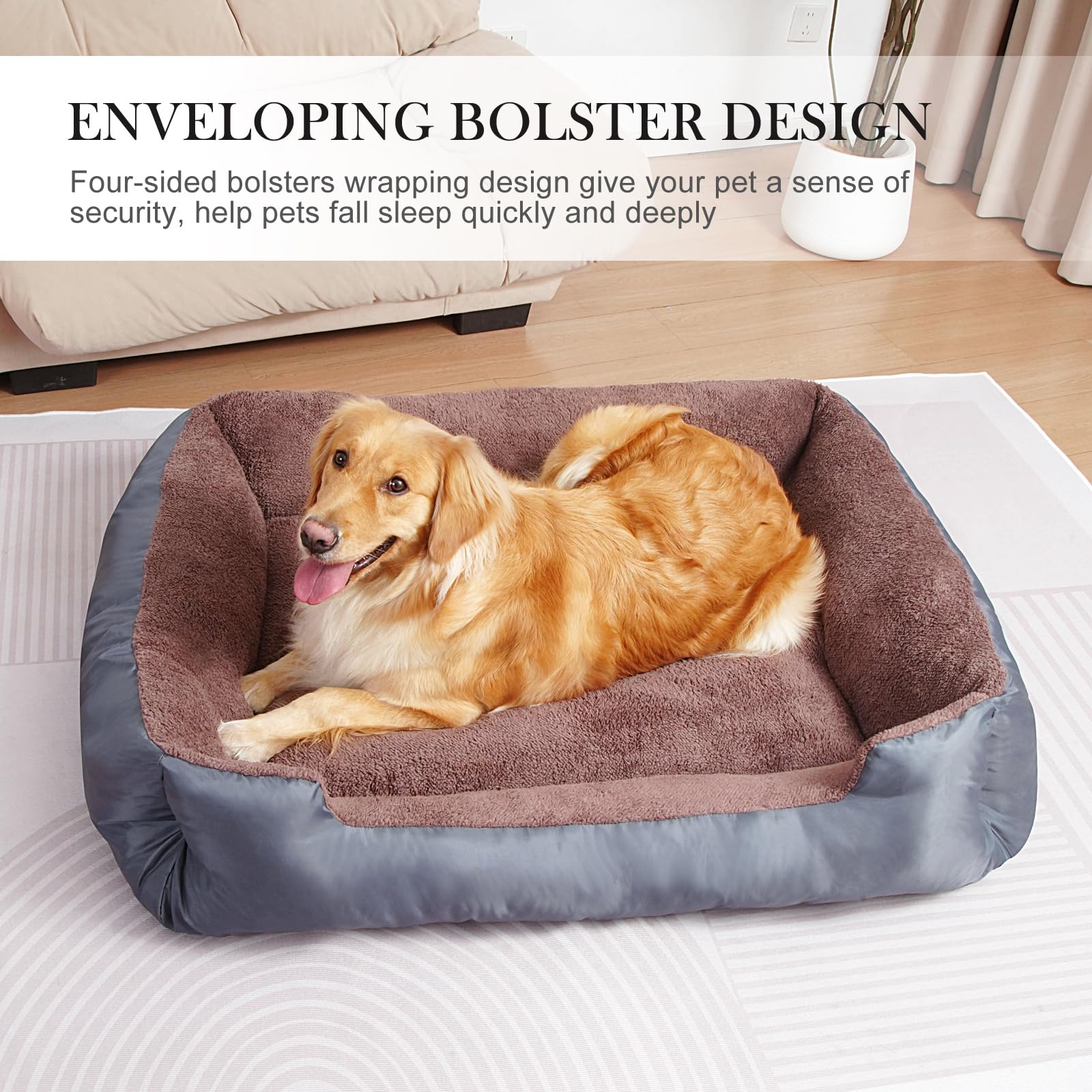 BAILARY small dog bed anti-slip bottom on floor surface