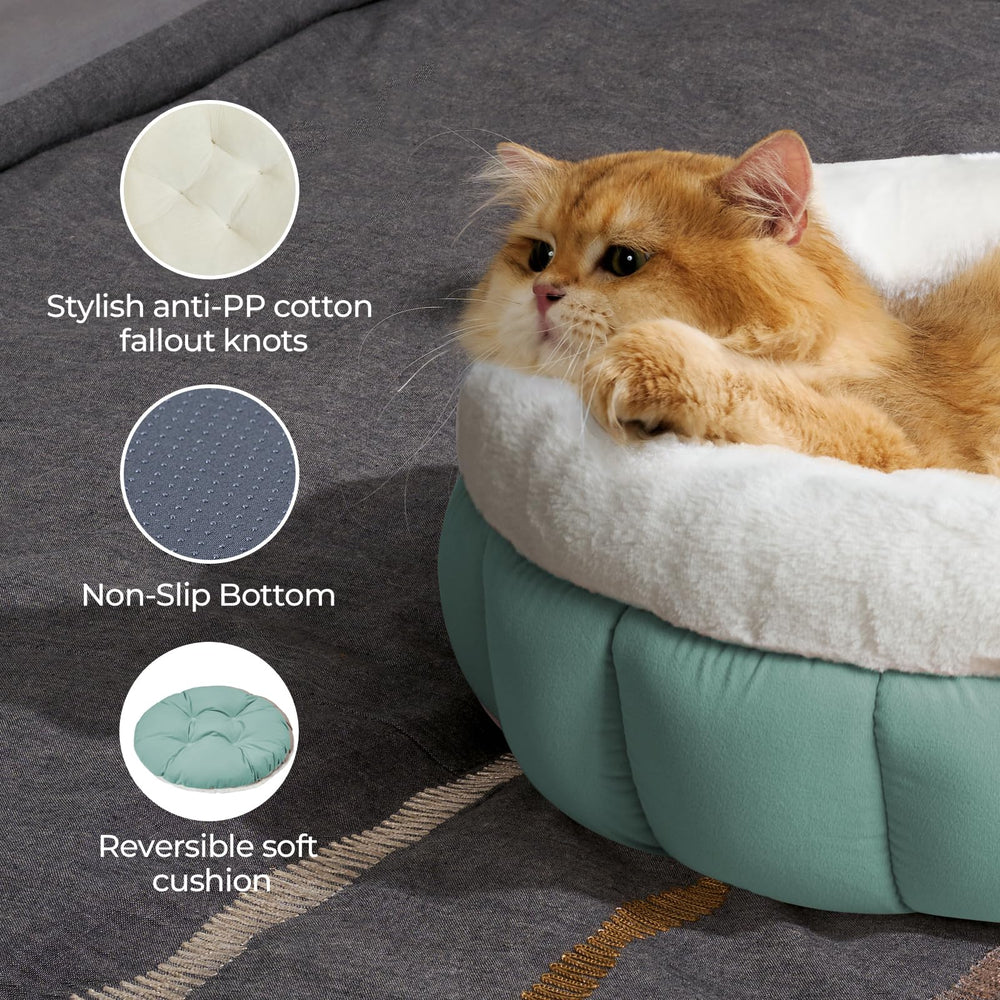 BALANCE bed in use by cat or small dog for curled comfort