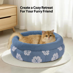 BALANCE cat bed non-shedding plush fabric for clean homes