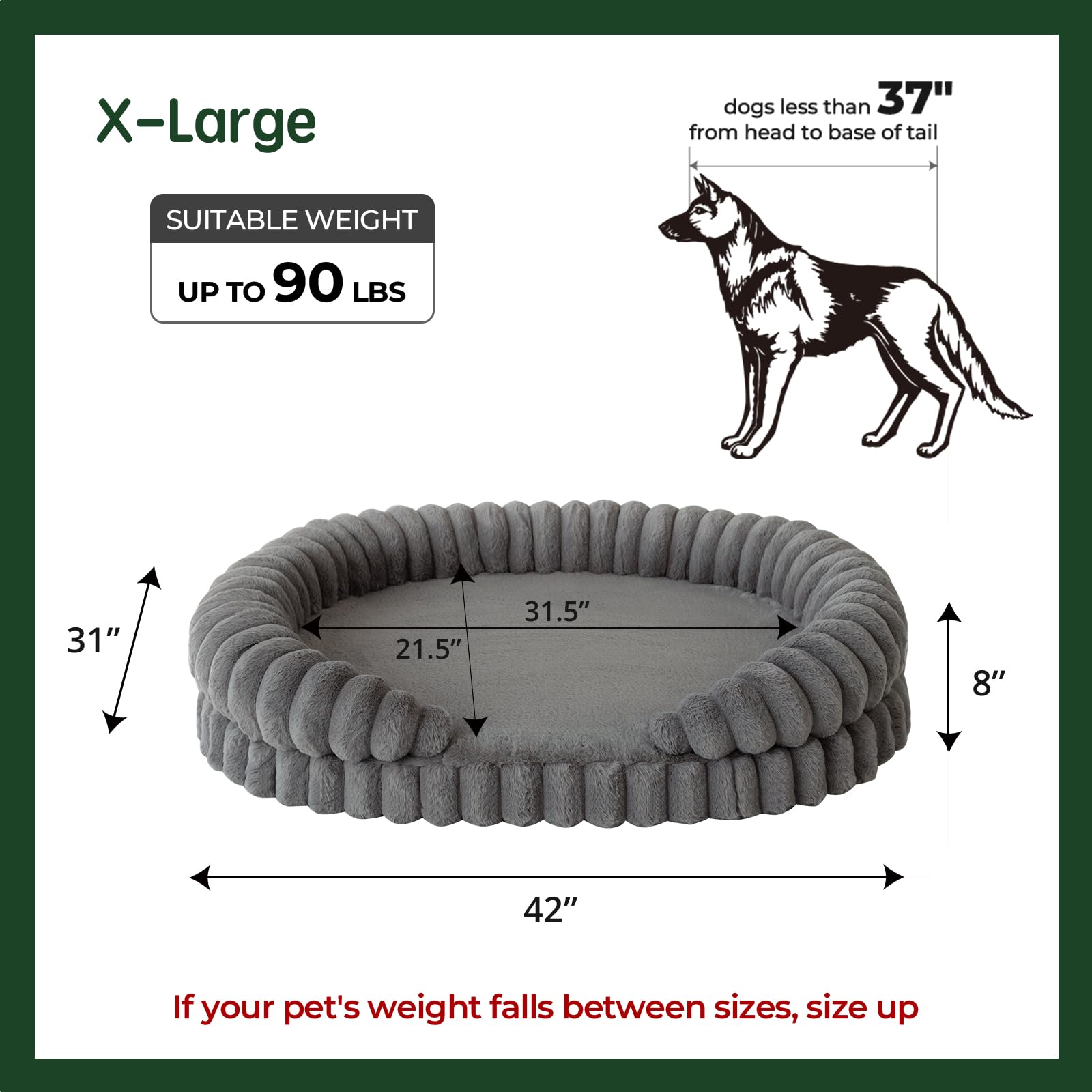 BALANCE orthopedic egg crate foam core distributes weight to ease joint fatigue.