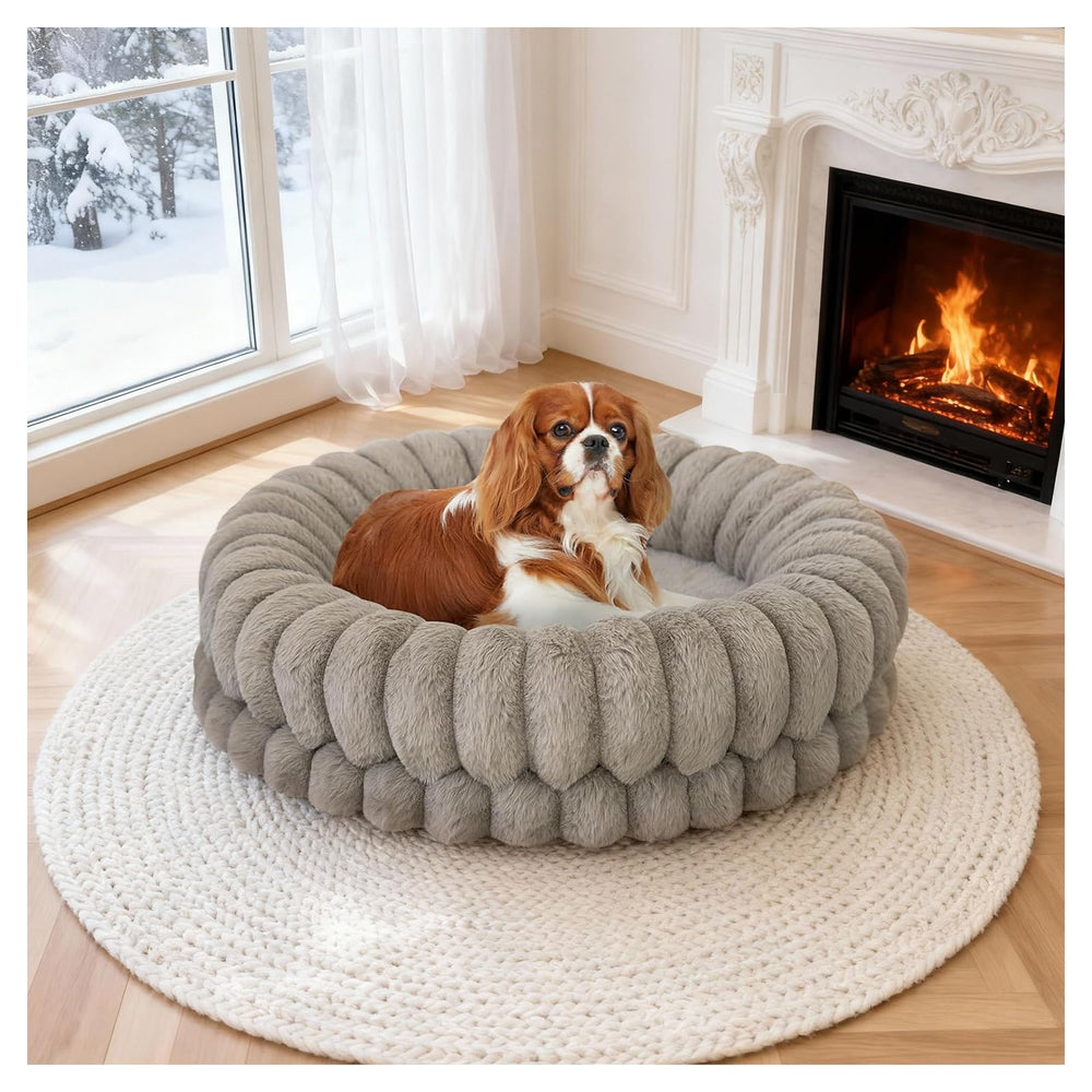 BALANCE Donut Bed 23in round provides cozy support for small dogs.