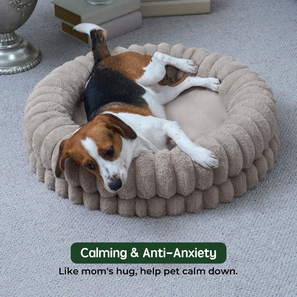 BALANCE Luxury Donut Bed egg-crate bottom detail demonstrates stable shape and even weight distribution.