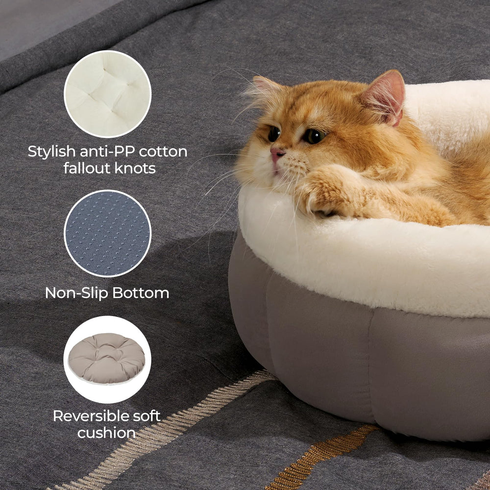 BALANCE donut bed goat in-room on floor demonstrates versatile use.