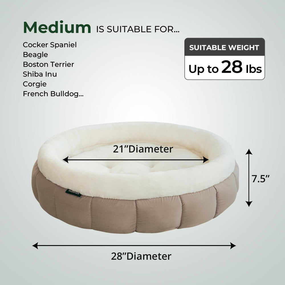 BALANCE donut bed goat removable cushion enables easy cleaning.