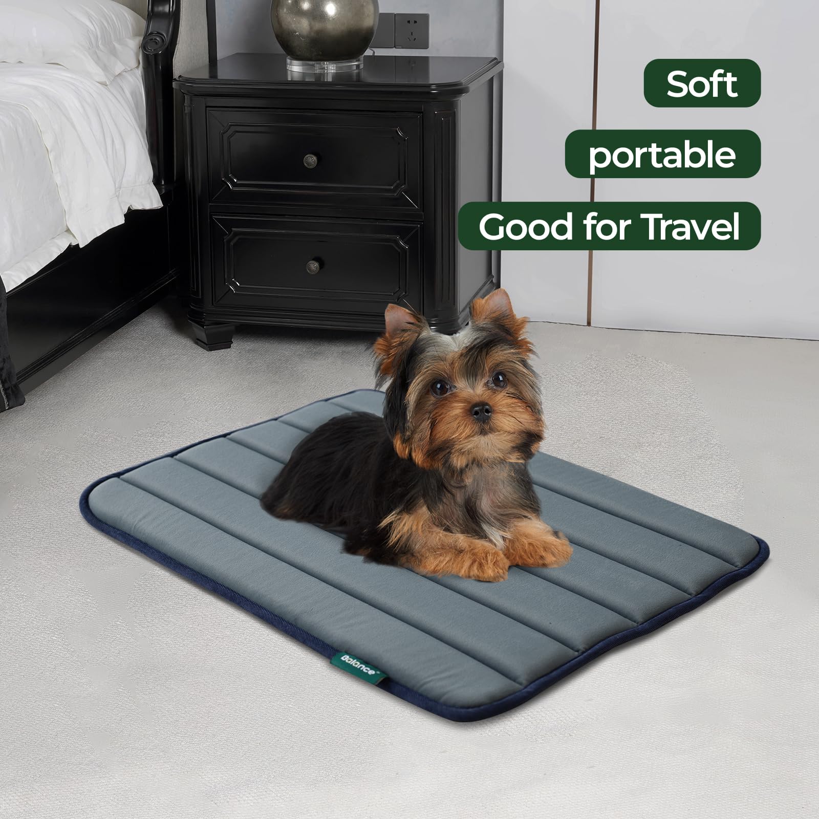 BALANCE Tapete jaula perro impermeable: protege la espuma y facilita la limpieza.