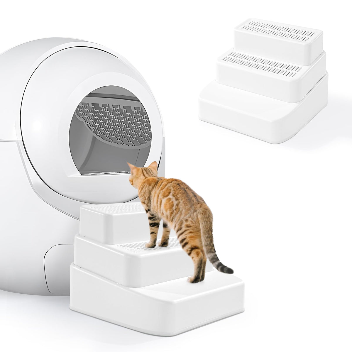 BALAPET adjustable cat ramp height steps provide easy access for small and senior cats.