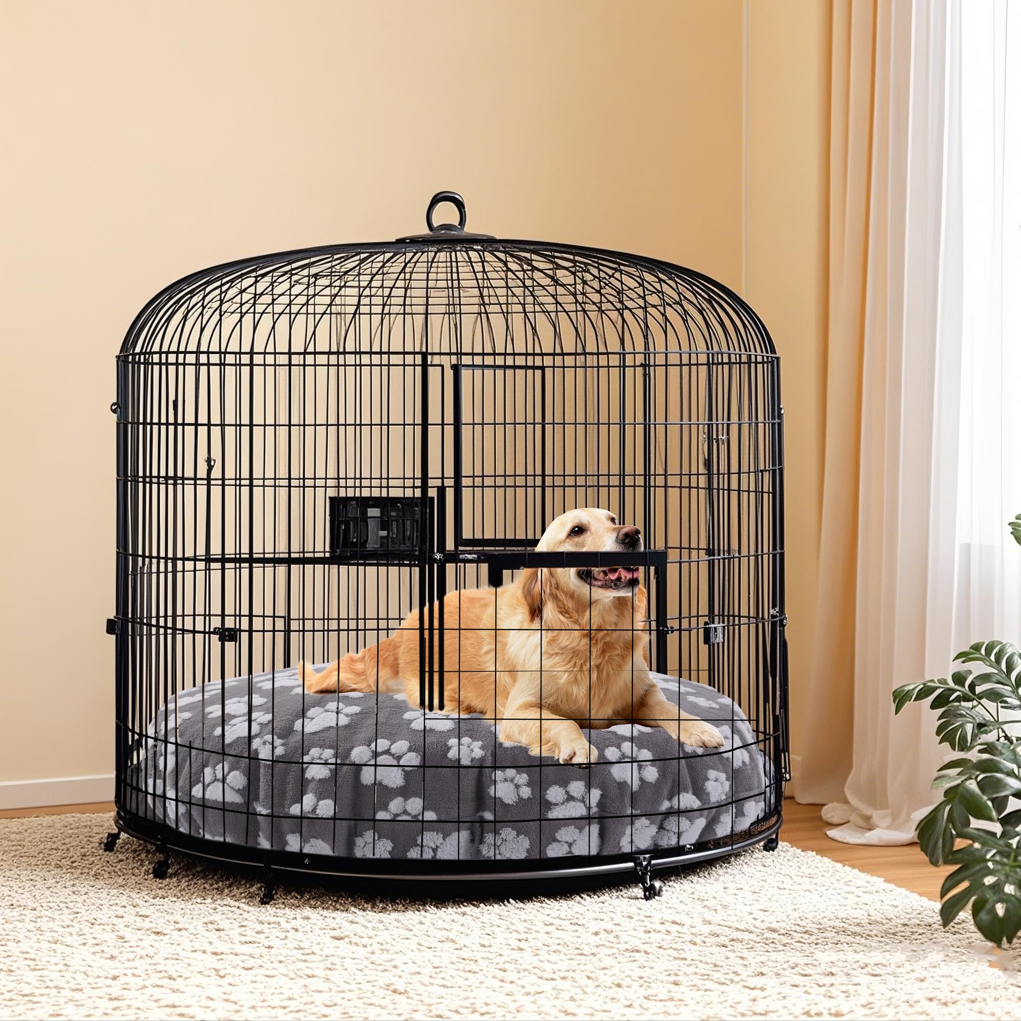 BALAPET double-sided usability provides two looks on a standard round bed.